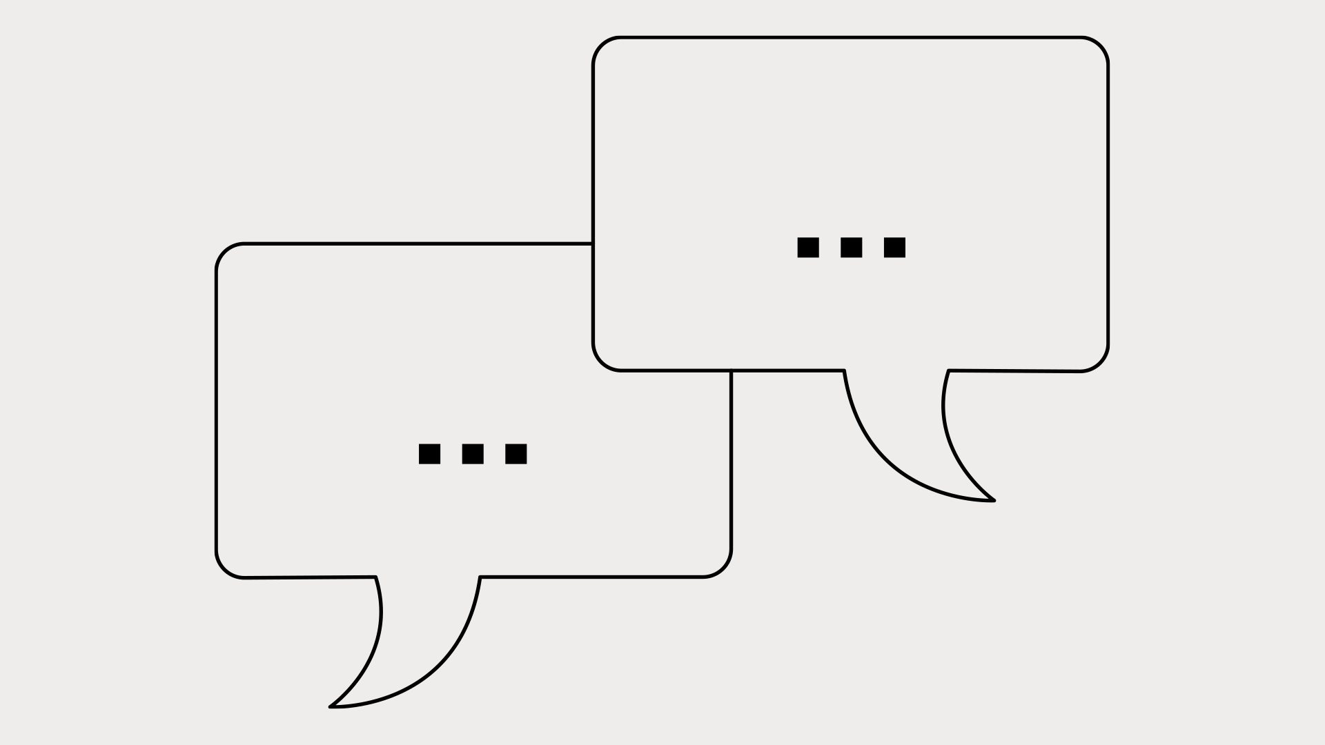Drawing of a speech bubble
