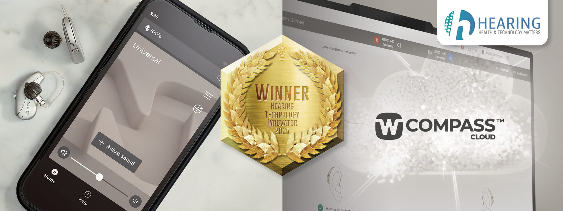Widex Allure™ App and Compass Cloud™ Named Winners in 2025 Hearing Technology Innovator Awards™